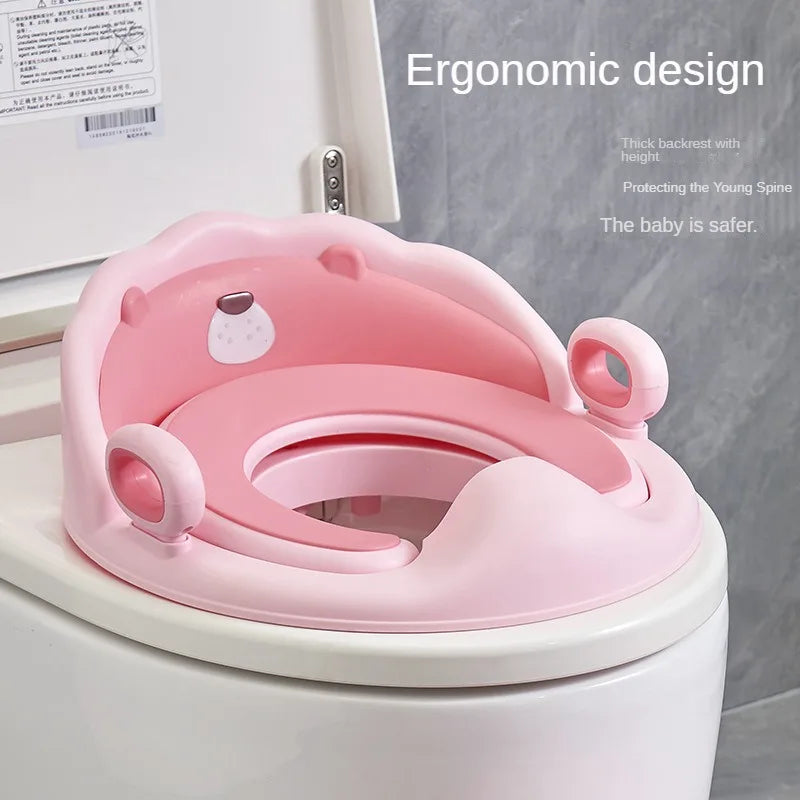 Asiento Reductor de Baño con Agarraderas – Comodidad y Seguridad para Niños