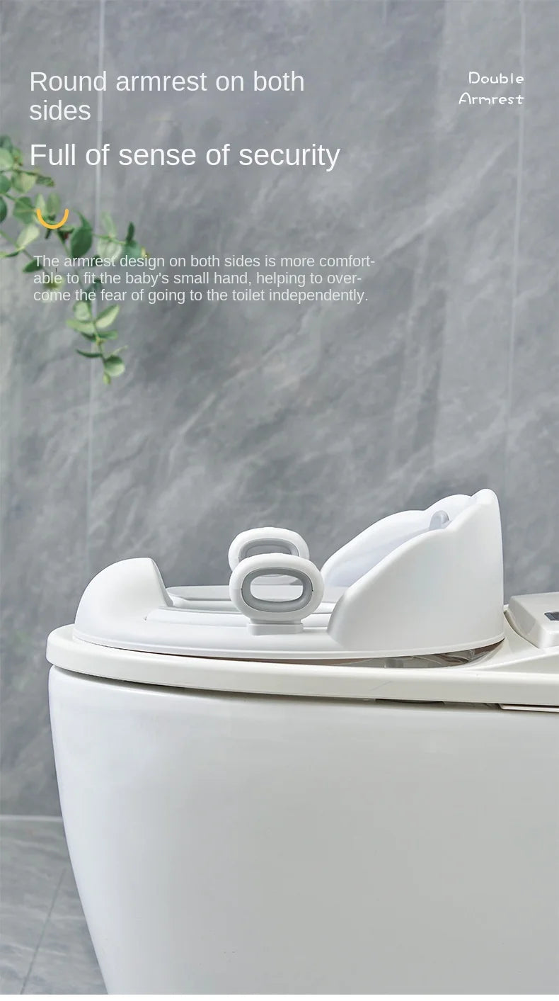 Asiento Reductor de Baño con Agarraderas – Comodidad y Seguridad para Niños