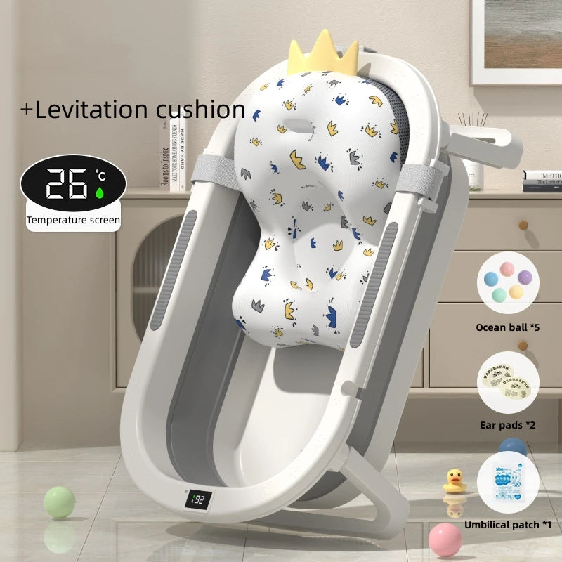 Tina de Baño Plegable para Bebé – Con Soporte Ergonómico