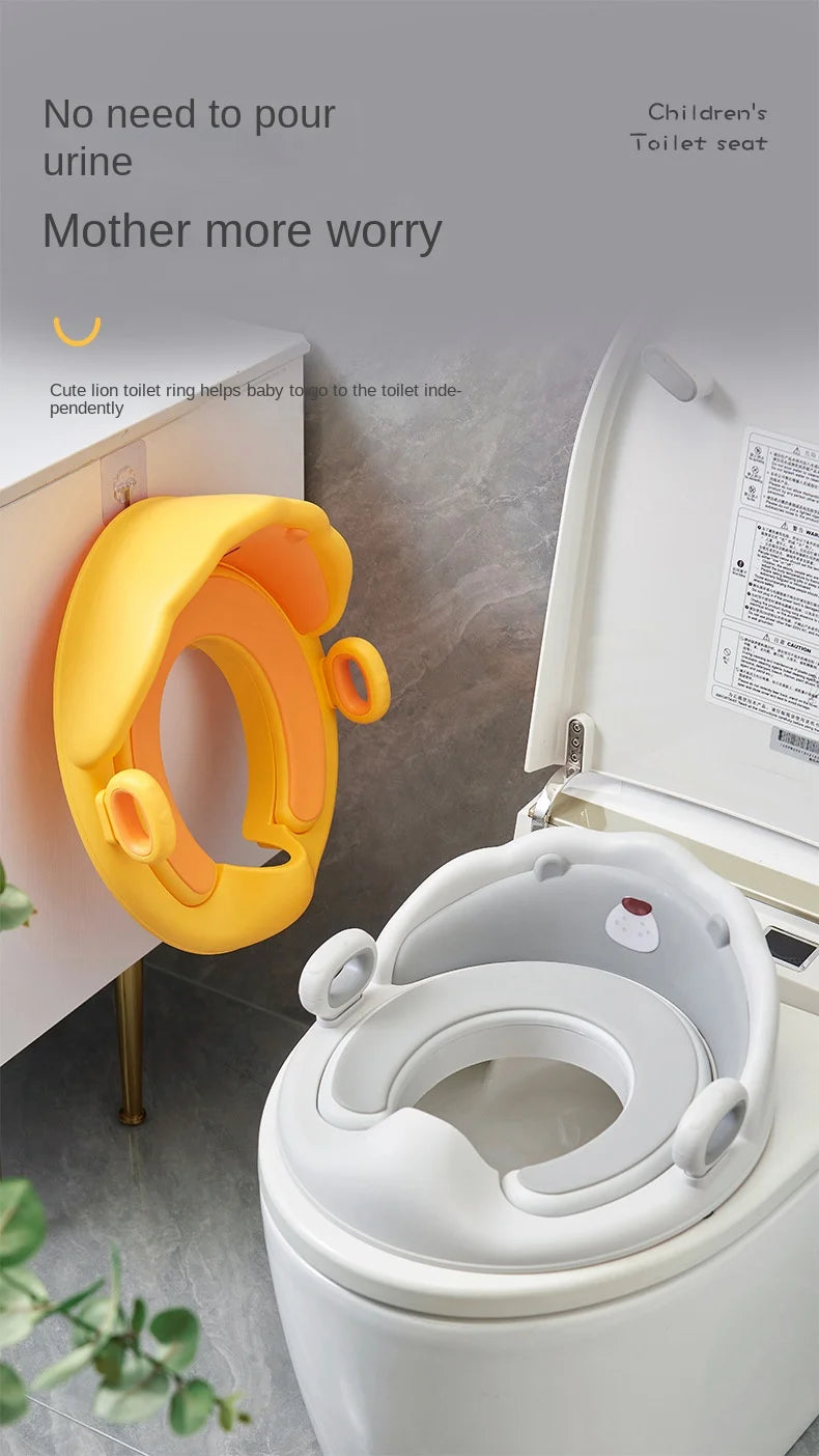 Asiento Reductor de Baño con Agarraderas – Comodidad y Seguridad para Niños