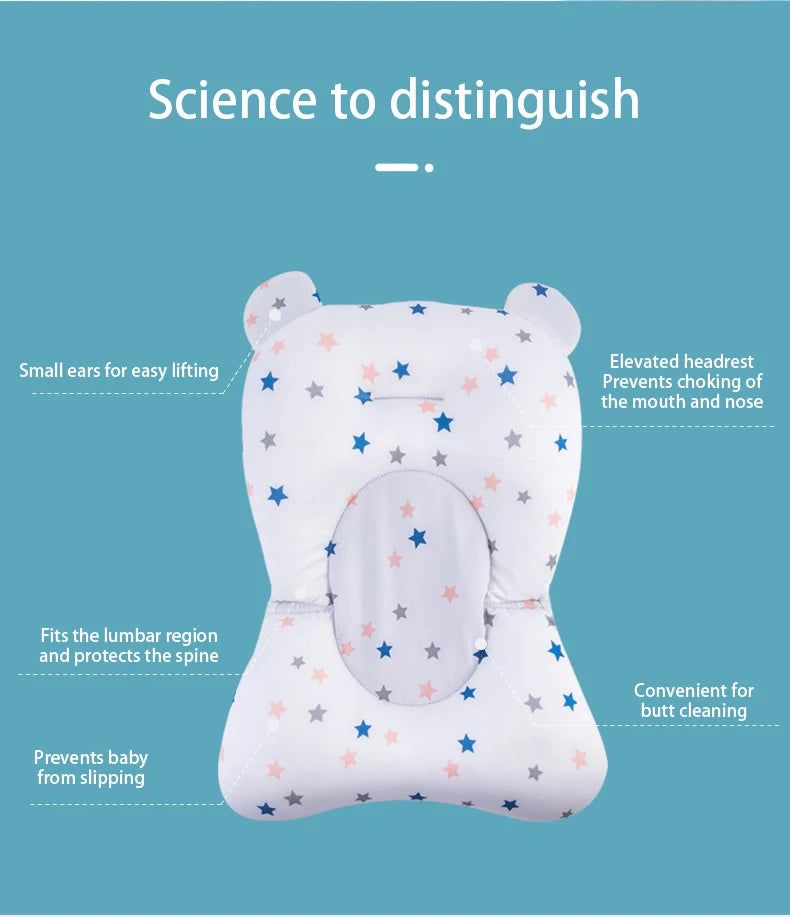 Almohada de Soporte para Baño de Bebé – Antideslizante