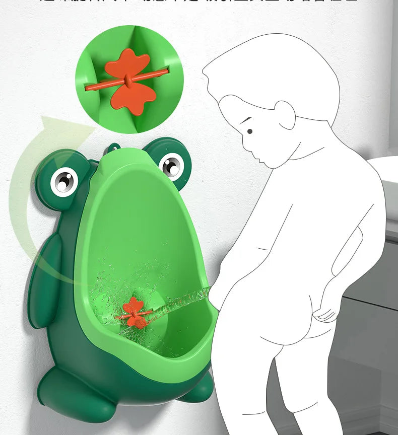 Orinal Portátil de Rana para Niños – Entrenador de Baño Divertido y Práctico