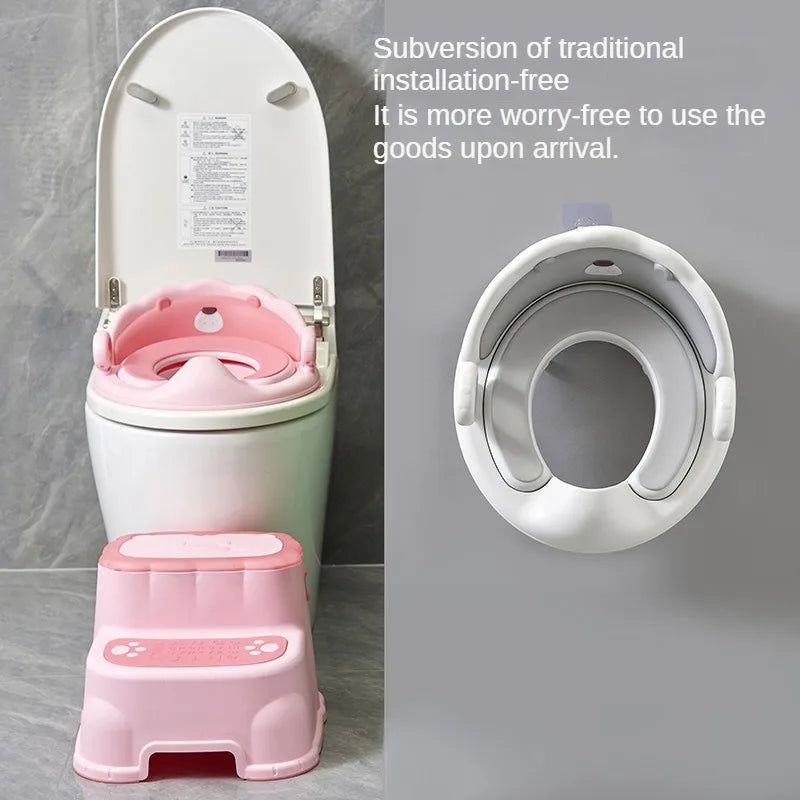 Asiento Reductor de Baño con Agarraderas – Comodidad y Seguridad para Niños