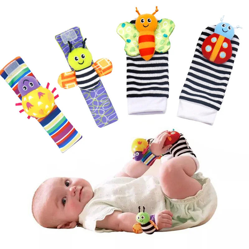 Set de Sonajeros y Muñequeras para Bebé – Estimulación y Diversión (0 a 24 meses)