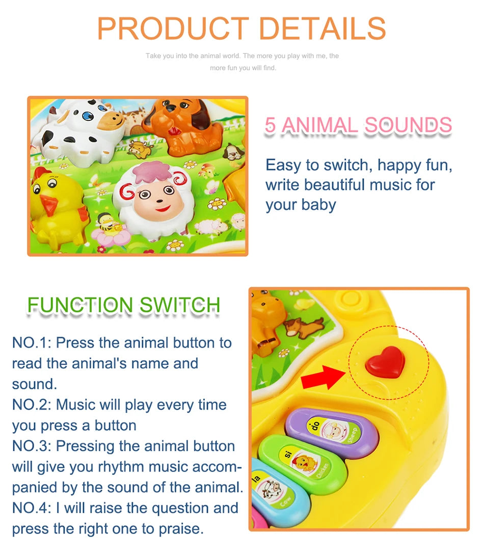 Juguete Musical Infantil – Piano de Mano