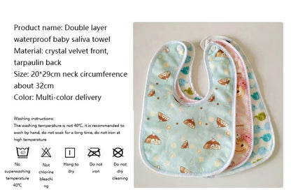 Babero de Bebé con Broche – Diseño de Ositos