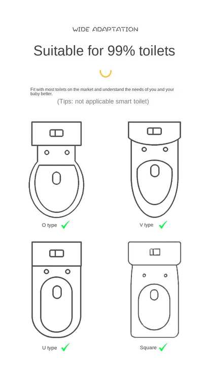 Asiento Reductor de Baño con Agarraderas – Comodidad y Seguridad para Niños