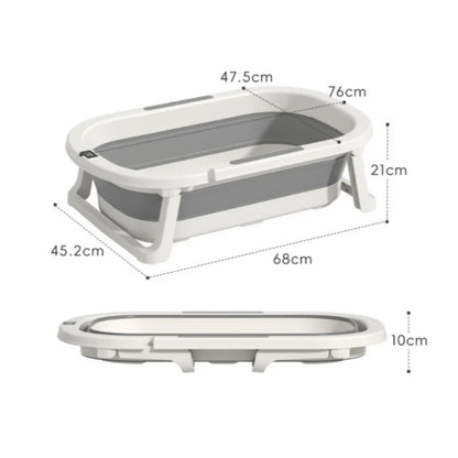 Tina de Baño Plegable para Bebé – Con Soporte Ergonómico