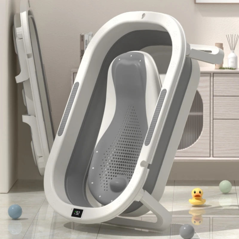 Tina de Baño Plegable para Bebé – Con Soporte Ergonómico