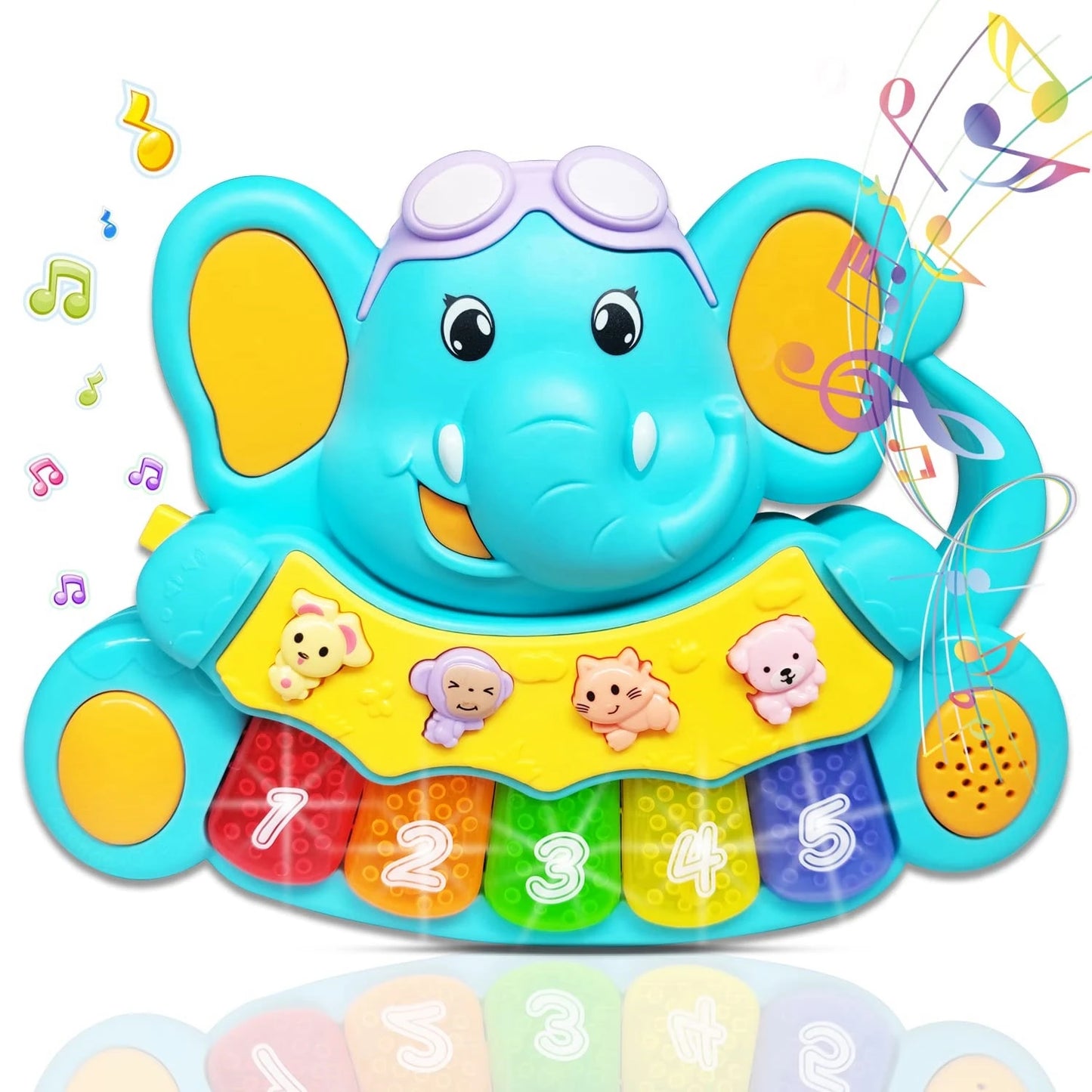 Piano Musical de Elefante para Bebé