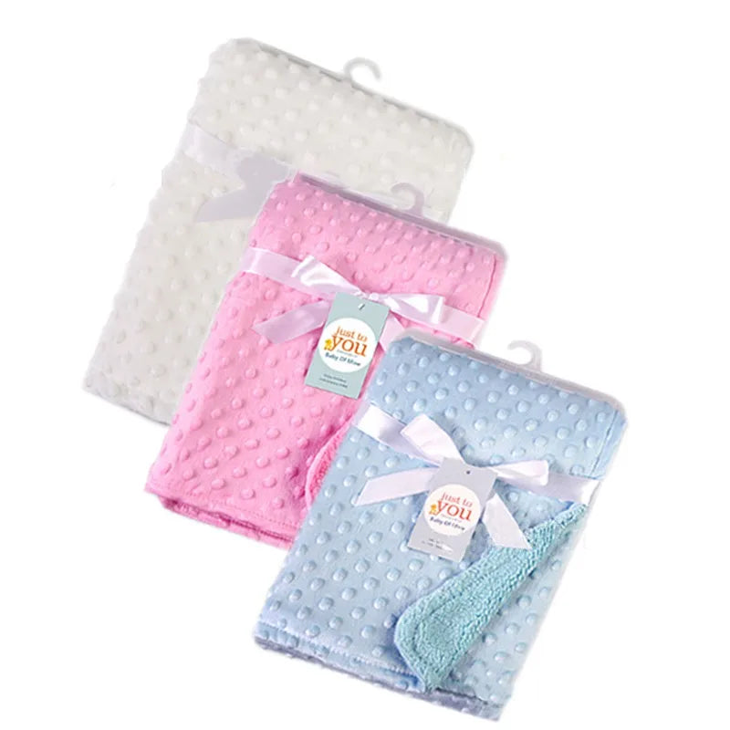 Manta Suave para Bebé - Primavera, Tacto Aterciopelado, Varios Colores