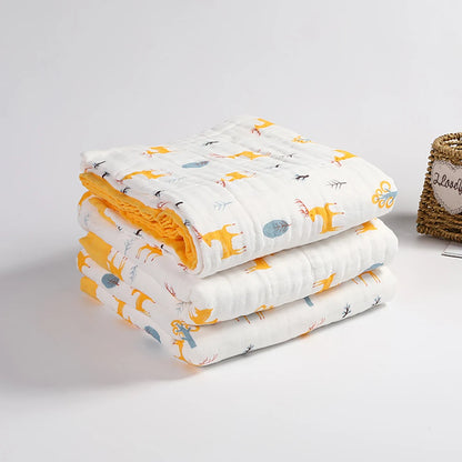 Manta de Gasa para Bebé – 6 Capas, 100% Algodón Suave y Transpirable