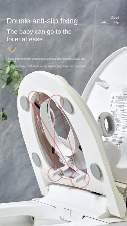 Asiento Reductor de Baño con Agarraderas – Comodidad y Seguridad para Niños