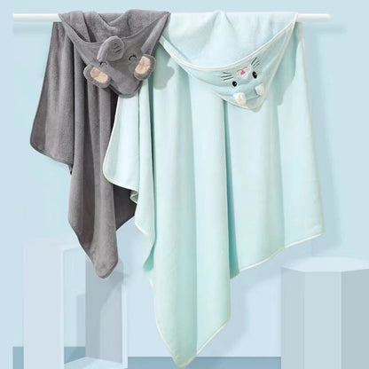 Bata de Baño Infantil con Capucha Animal – Súper Suave y Absorbente