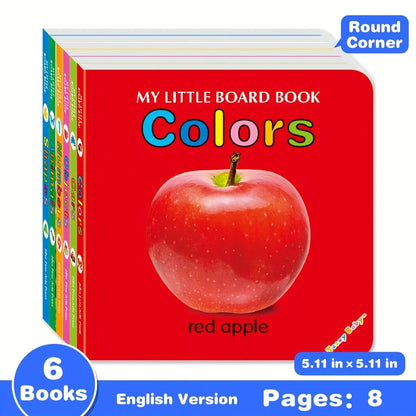 Set de Libros de Cartón para Bebés – Colores y Palabras