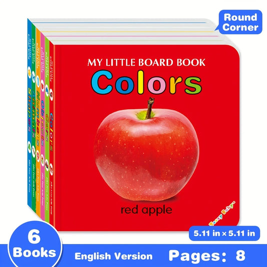 Set de Libros de Cartón para Bebés – Colores y Palabras