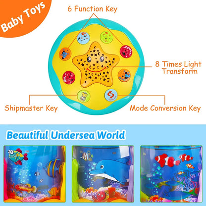 Set de Juguetes de Baño con Animales y Red de Pesca