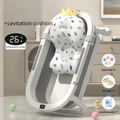 Tina de Baño Plegable para Bebé – Con Soporte Ergonómico