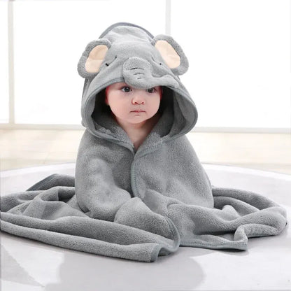Bata de Baño Infantil con Capucha Animal – Súper Suave y Absorbente