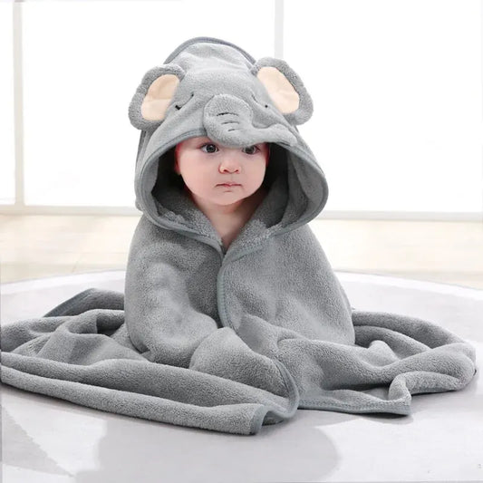 Bata de Baño Infantil con Capucha Animal – Súper Suave y Absorbente