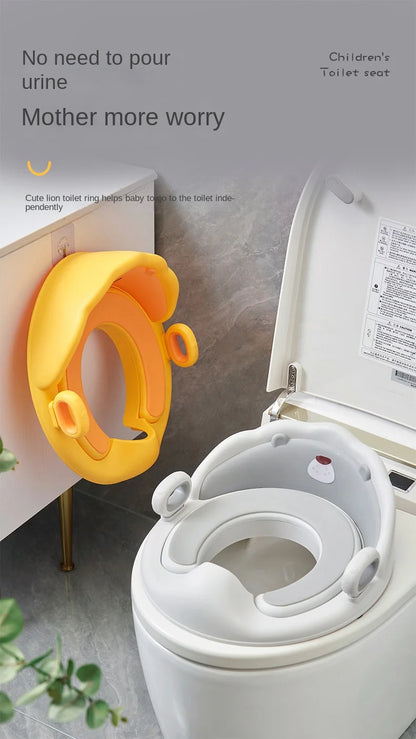 Asiento Reductor de Baño con Agarraderas – Comodidad y Seguridad para Niños