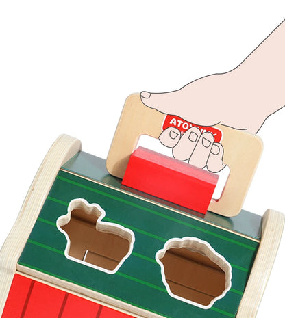 Granja de Madera Didáctica – Juego de Encaje para Bebés