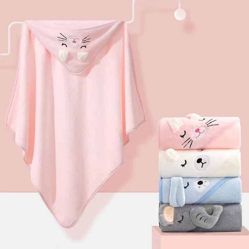Bata de Baño Infantil con Capucha Animal – Súper Suave y Absorbente