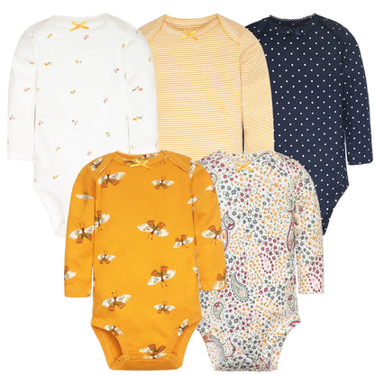 Set de 5 Bodys para Bebé Niño - 100% Algodón