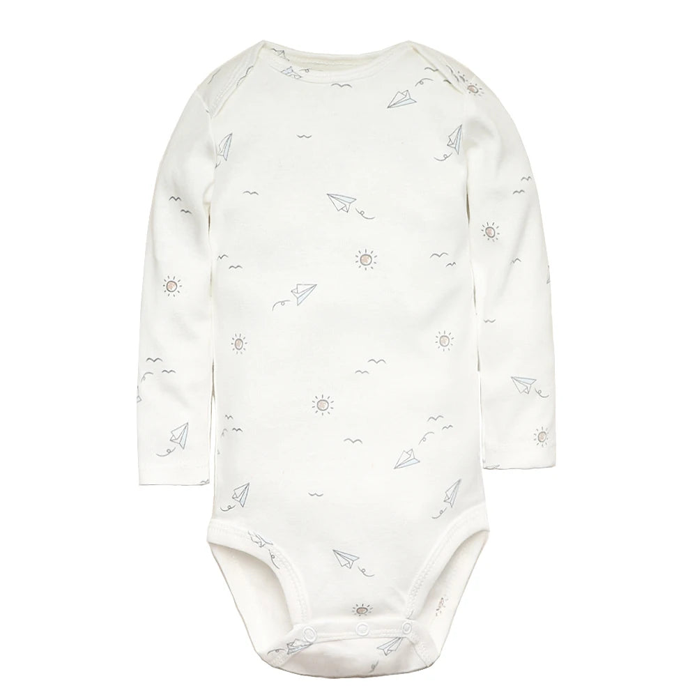 Set de 5 Bodys para Bebé Niño - 100% Algodón