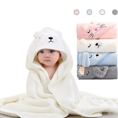Bata de Baño Infantil con Capucha Animal – Súper Suave y Absorbente