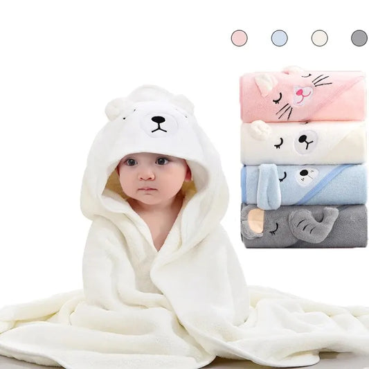 Bata de Baño Infantil con Capucha Animal – Súper Suave y Absorbente
