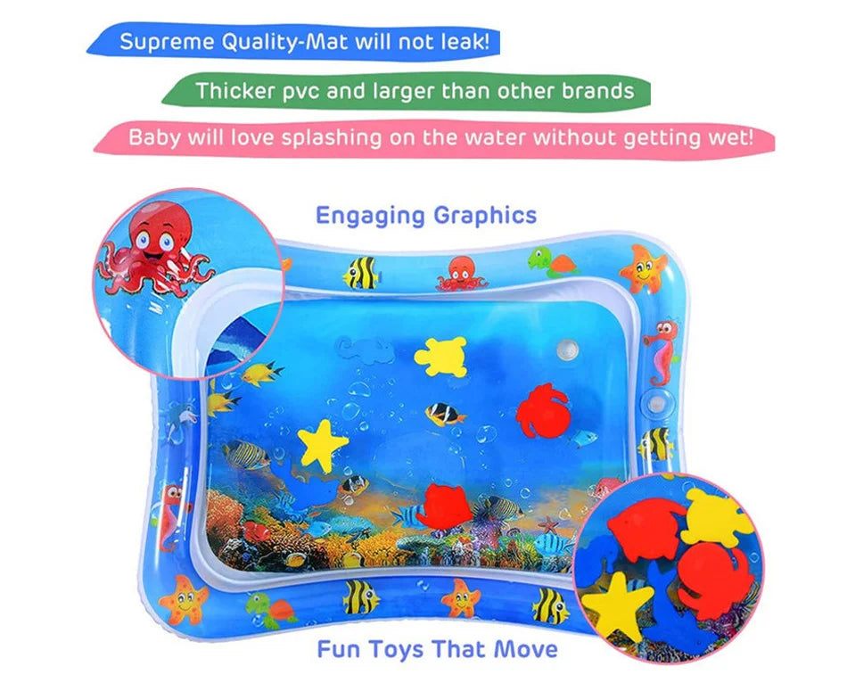 Almohadilla Inflable de Estimulación para Bebé – Tummy Time Acuática