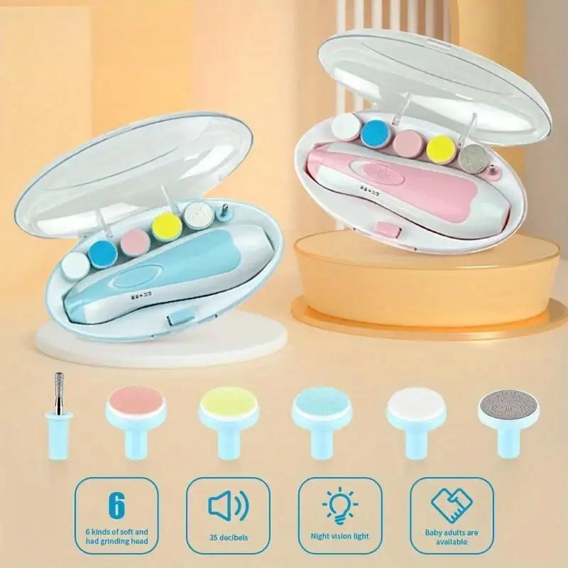 Lima Eléctrica de Uñas para Bebé (6 en 1)