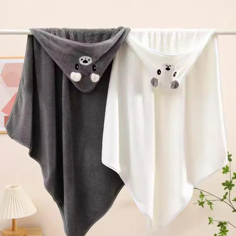 Toalla con Capucha para Bebé – Suave, Absorbente y Divertida
