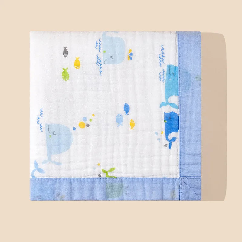 Manta de Gasa para Bebé – 6 Capas, 100% Algodón Suave y Transpirable