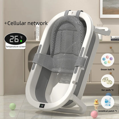 Tina de Baño Plegable para Bebé – Con Soporte Ergonómico