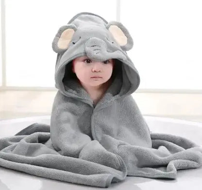 Bata de Baño Infantil con Capucha Animal – Súper Suave y Absorbente