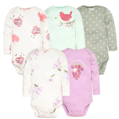 Set de 5 Bodys para Bebé Niño - 100% Algodón