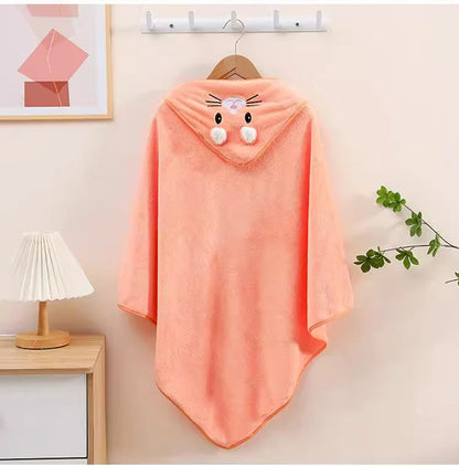 Toalla con Capucha para Bebé – Suave, Absorbente y Divertida