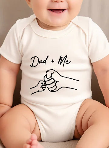 Body Algodón Bebé "Dad + Me" – Diseño Tierno, Suave y Cómodo