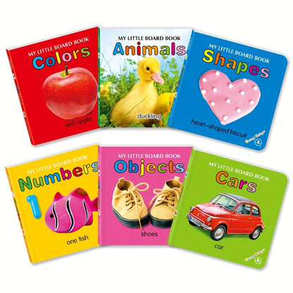 Set de Libros de Cartón para Bebés – Colores y Palabras