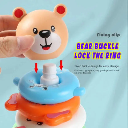 Torre de Anillos Apilables – Juguete Didáctico para Bebés