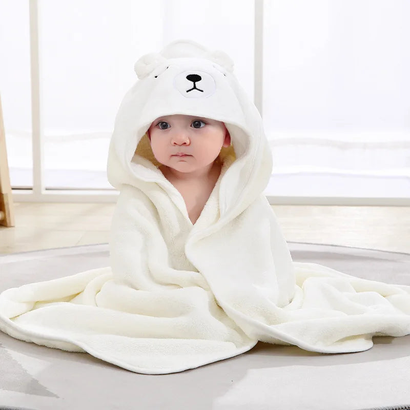 Bata de Baño Infantil con Capucha Animal – Súper Suave y Absorbente