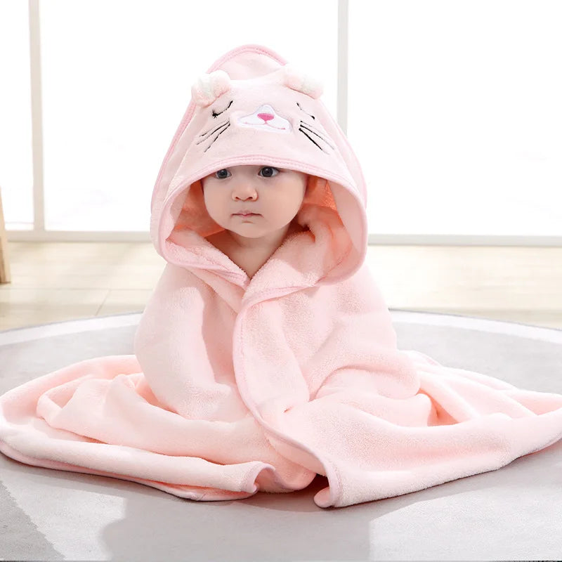 Bata de Baño Infantil con Capucha Animal – Súper Suave y Absorbente